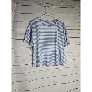 Anrabees Split Short Pajama Set Soft Women's Striped  Small